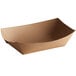 Eco-Friendly 2 lb. Natural Kraft Paper Food Tray - 1,000/Case, Compostable & Microwavable