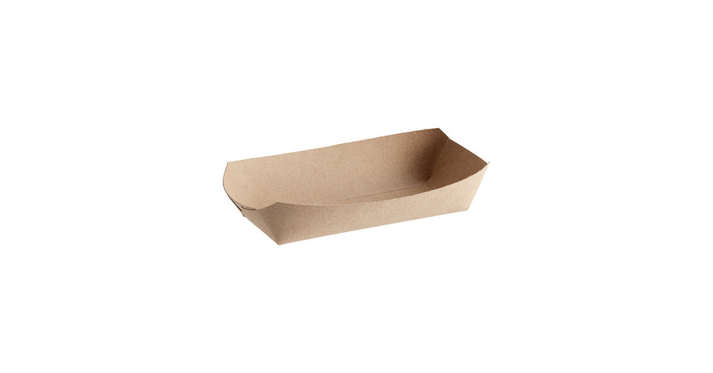 Sturdy Kraft Paper Hot Dog Tray - 1,000/Case, Perfect for Concessions
