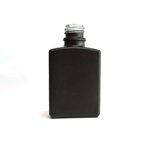 Premium 15ml black square glass bottle with dropper, ideal for tinctures and oils, child-resistant design.