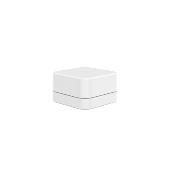 5ml square white glass concentrate jar with child-resistant lid for cosmetics and oils.