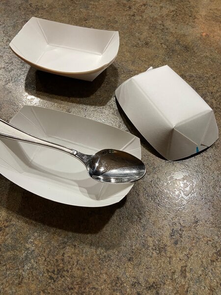 Versatile 6 oz. Red Plaid Paper Food Trays - Perfect for Snacks and Sides