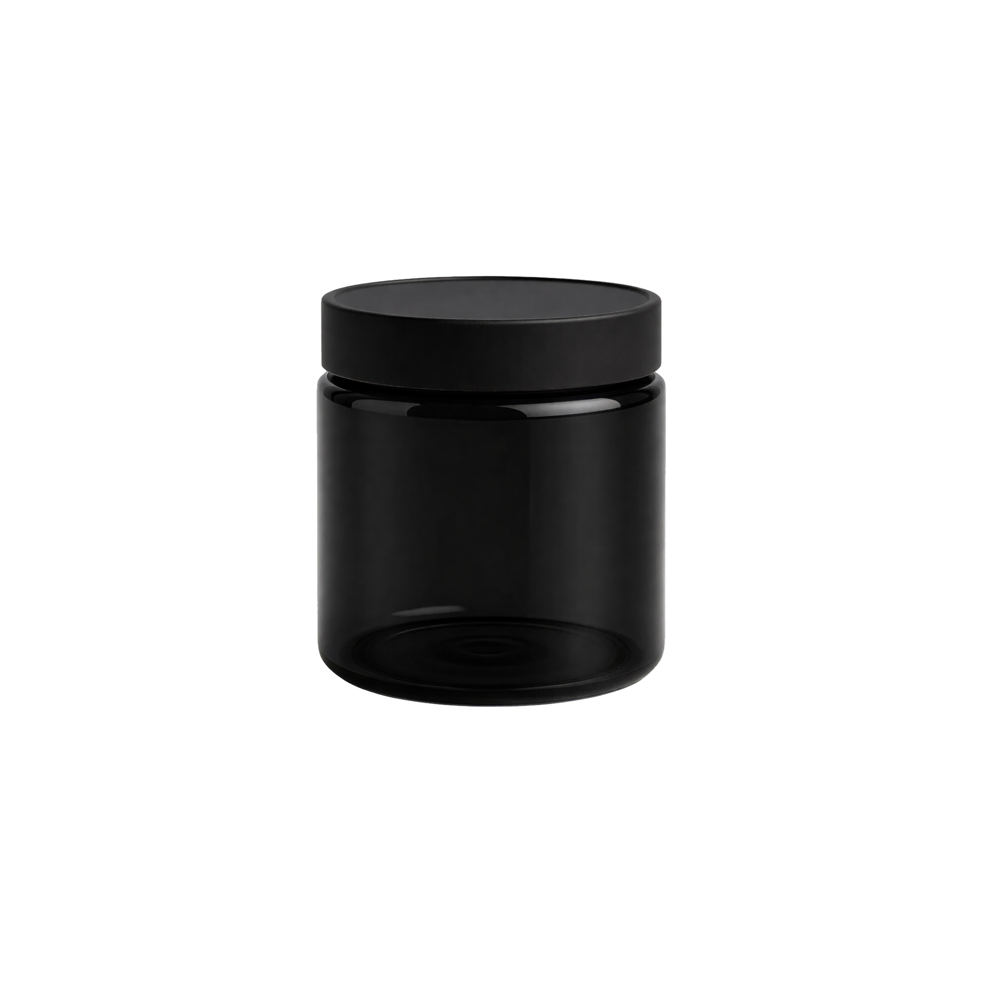 Classic Straight Sided Black PET Jar with Child Resistant Cap (Case of 100)