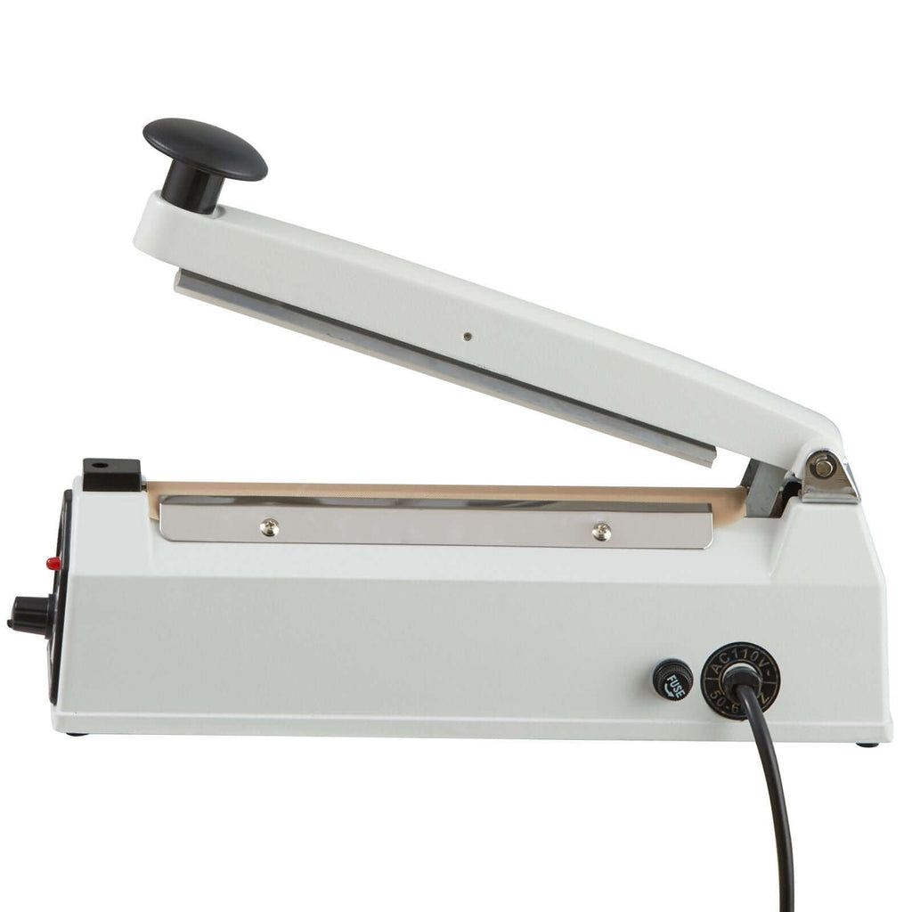 VEVOR 8 inch impulse sealer, manual heat sealing machine with adjustable heating for plastic bags.