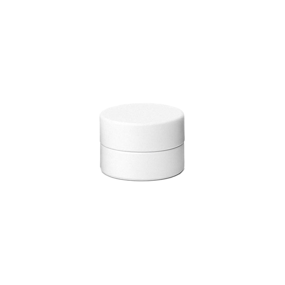 5 mL Round White Glass Concentrate Jar w/Child-Resistant Lid  (250 Count Box)